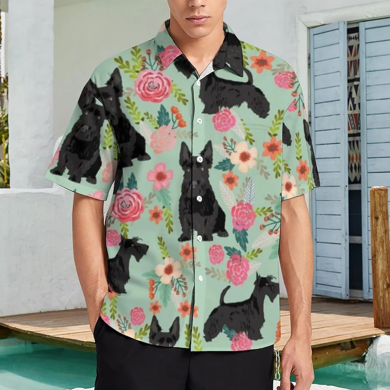 Men's Short Sleeve Shirt Business Casual Button Down Shirts