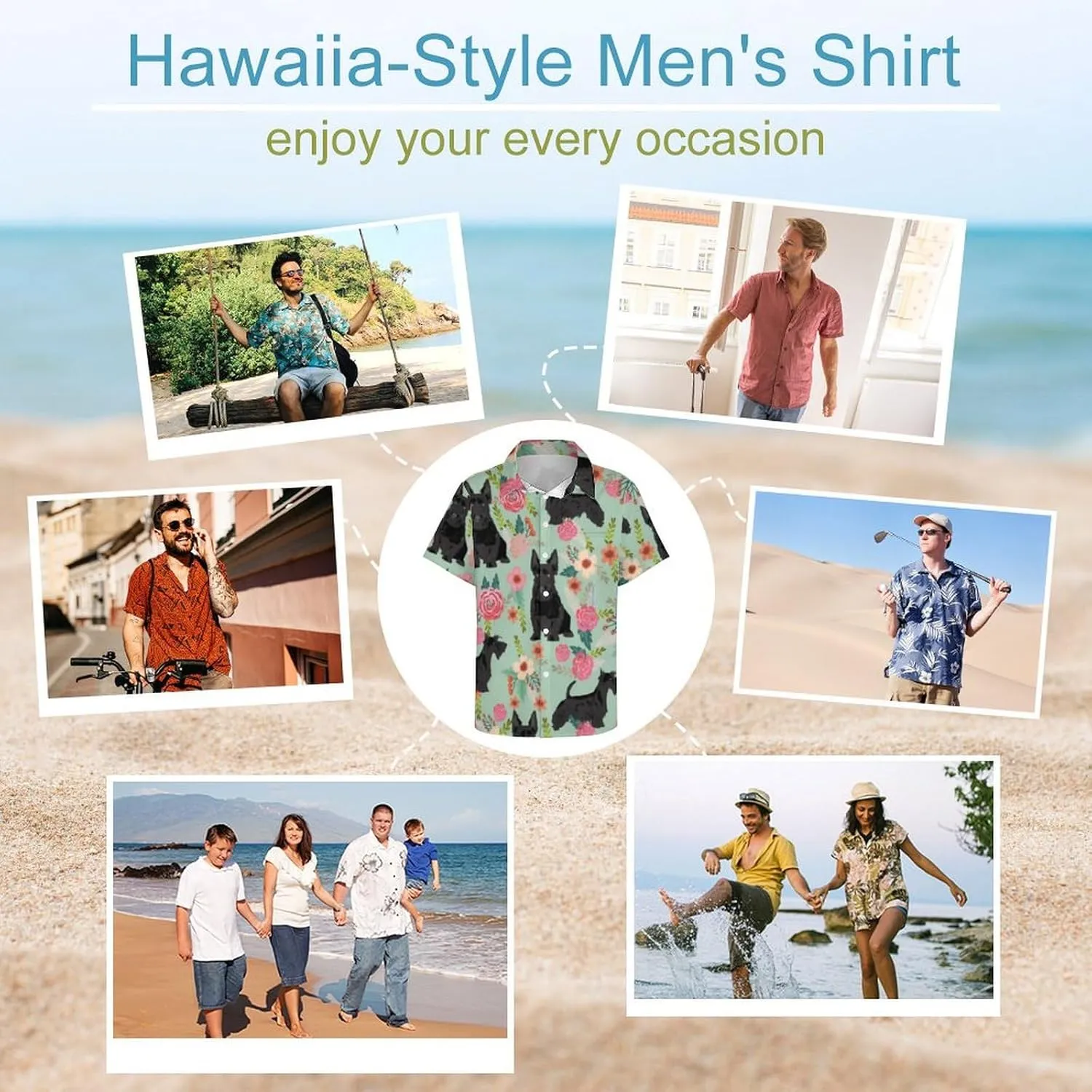 Men's Short Sleeve Shirt Business Casual Button Down Shirts