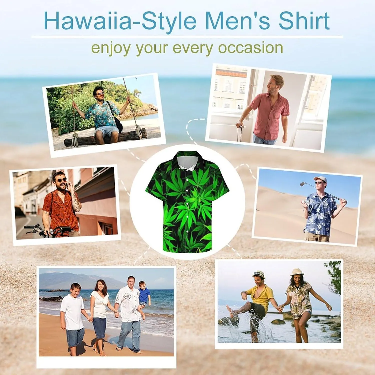 Men's Short Sleeve Shirt Business Casual Button Down Shirts