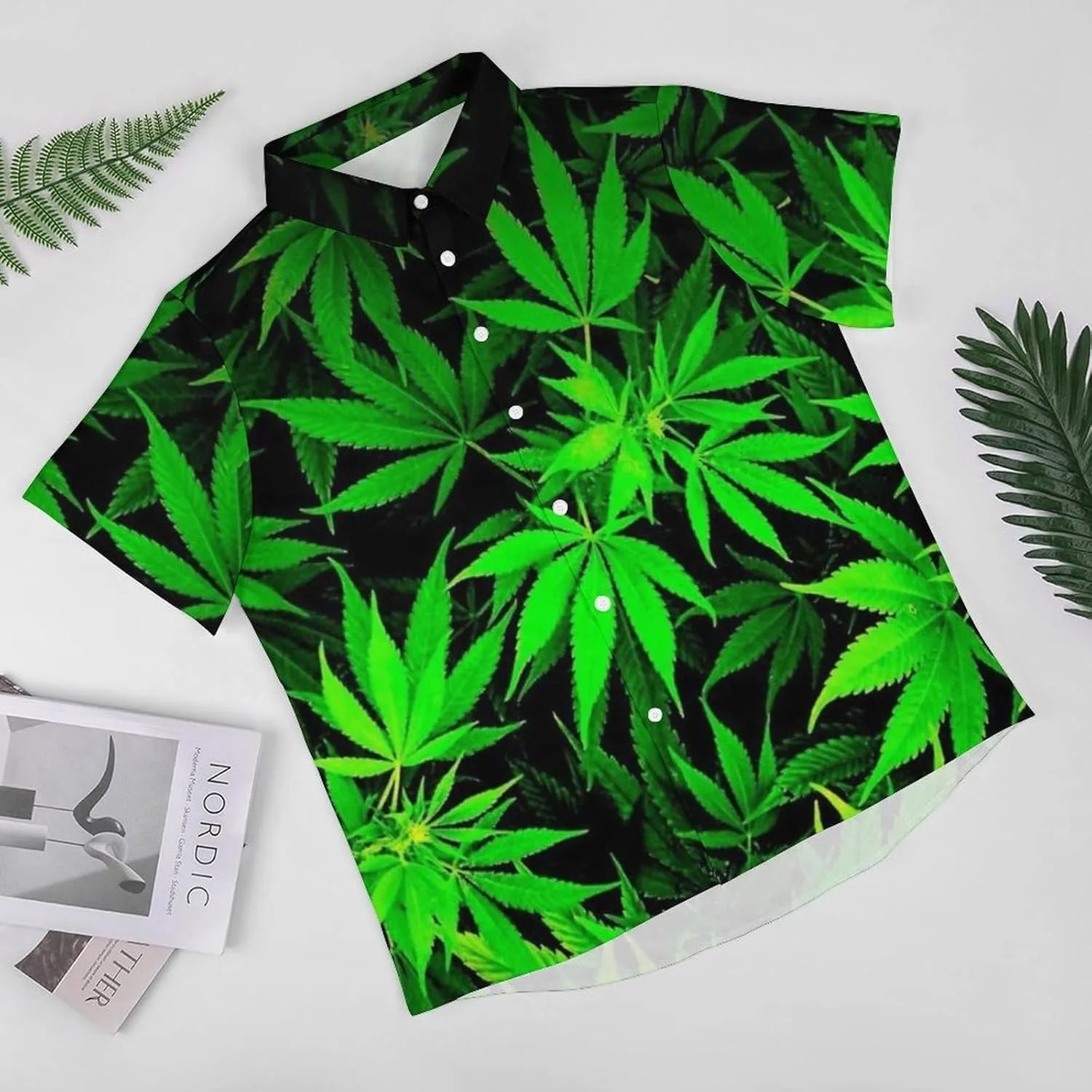 Men's Short Sleeve Shirt Business Casual Button Down Shirts