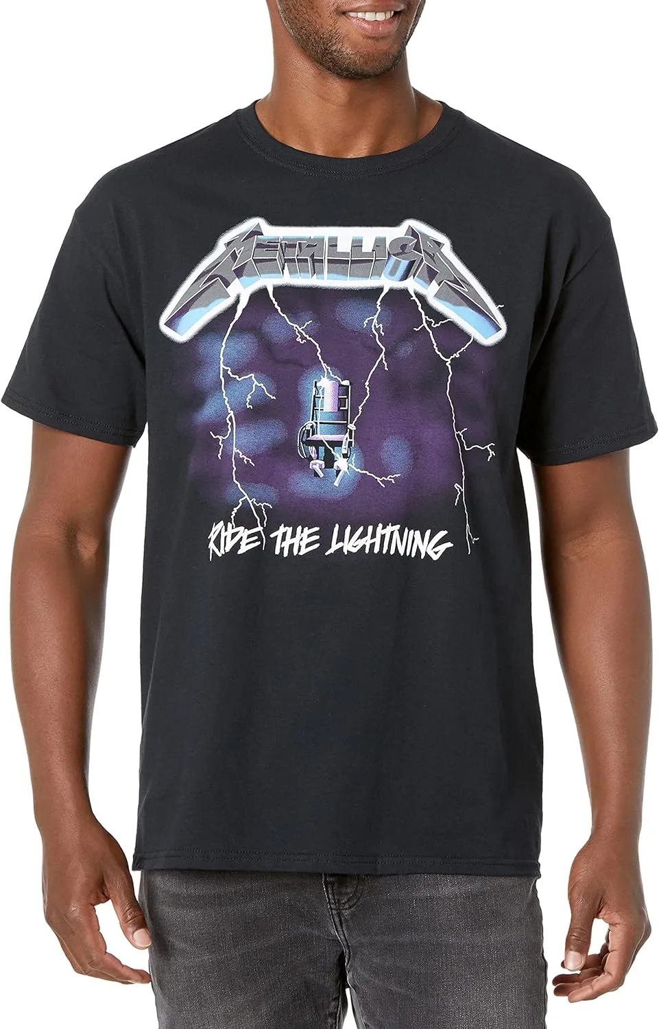 Metallica Unisex-Adult Standard Ride The Lightning T-Shirt
