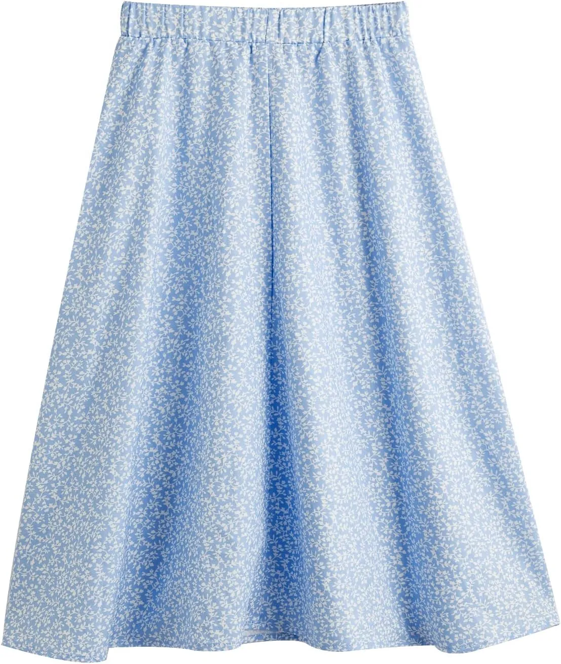 Milumia Girl's Cute Summer Boho Ditsy Floral High Waisted A Line Flare Midi Skirt Flowy Long Skirt