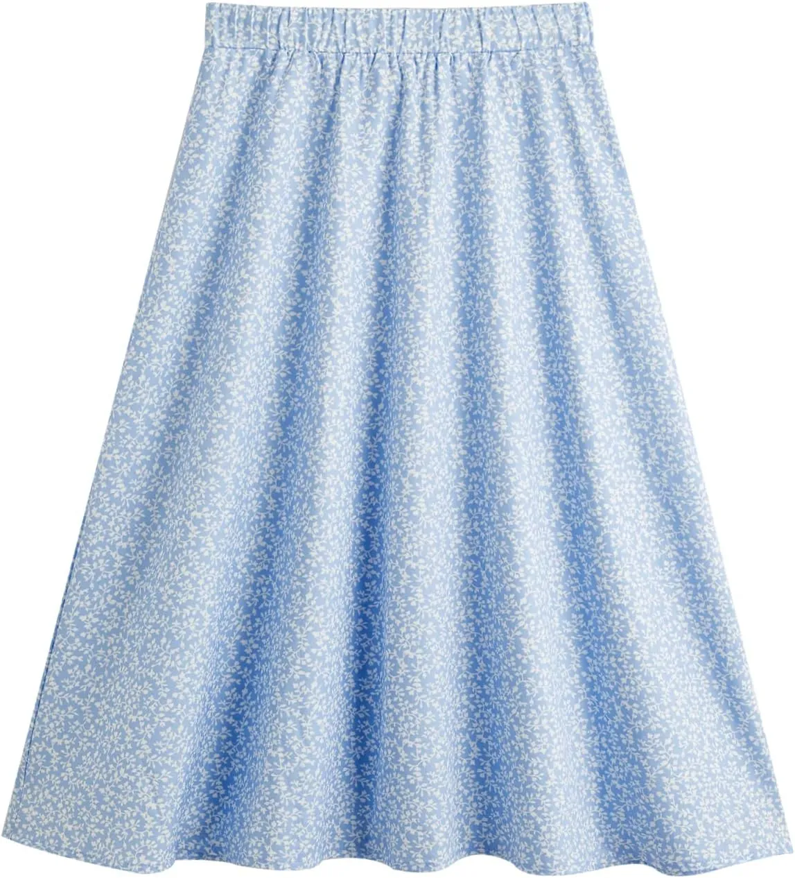 Milumia Girl's Cute Summer Boho Ditsy Floral High Waisted A Line Flare Midi Skirt Flowy Long Skirt