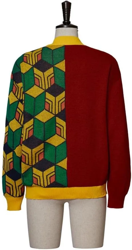 MyheroCos Anime Demon Tomioka Giyuu Costume - Cardigan Sweater & Knitted Jacket Coat