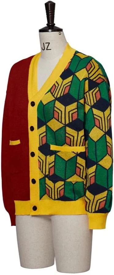 MyheroCos Anime Demon Tomioka Giyuu Costume - Cardigan Sweater & Knitted Jacket Coat