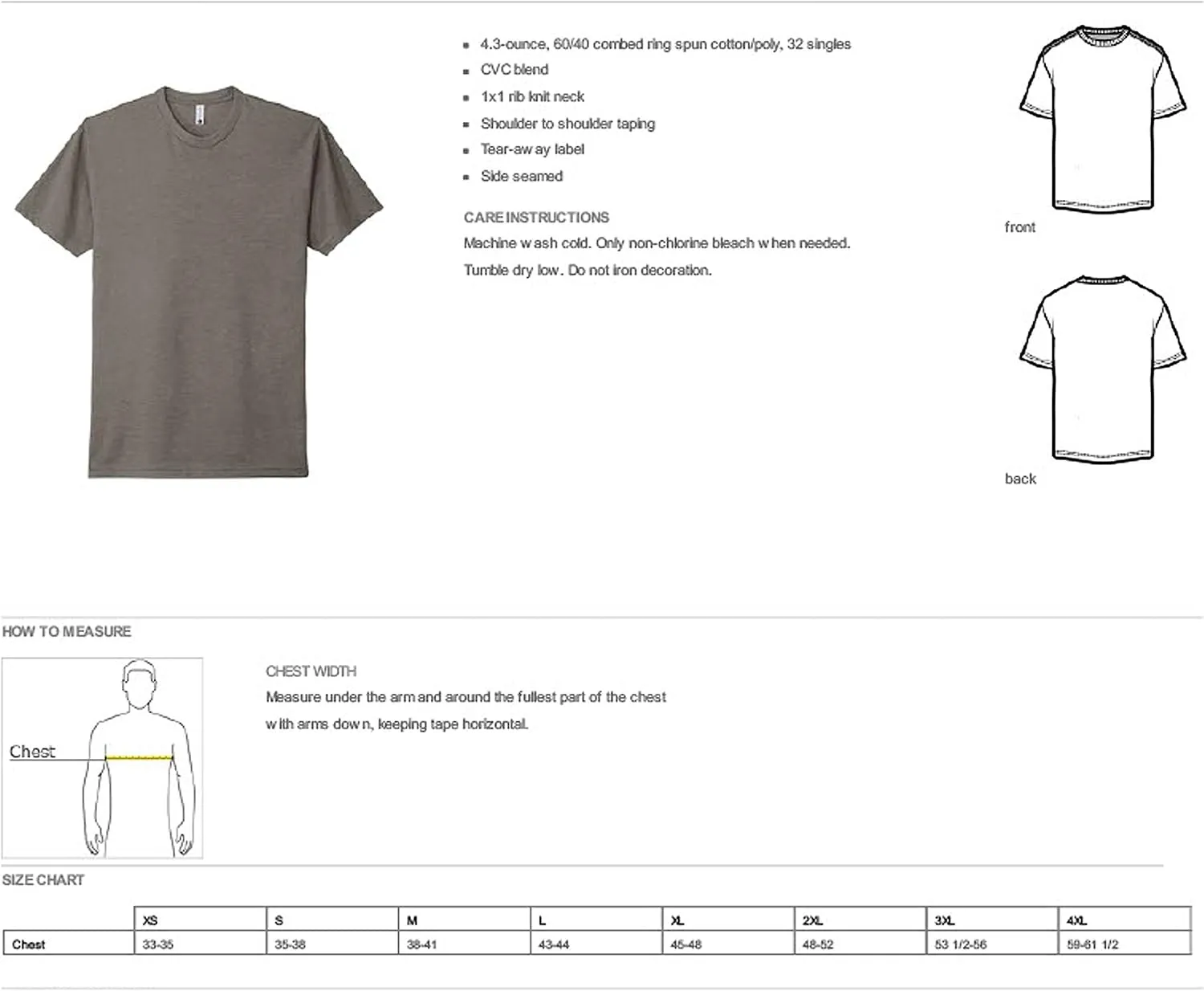 NEXT LEVEL APPAREL Unisex CVC Crewneck T-Shirt - N6210