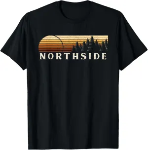Northside, AL Vintage Evergreen Sunset Eighties Retro T-Shirt
