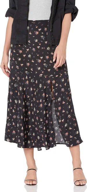 PAIGE Women's Kacie Vintage Inspired High Waisted Midi Skirt