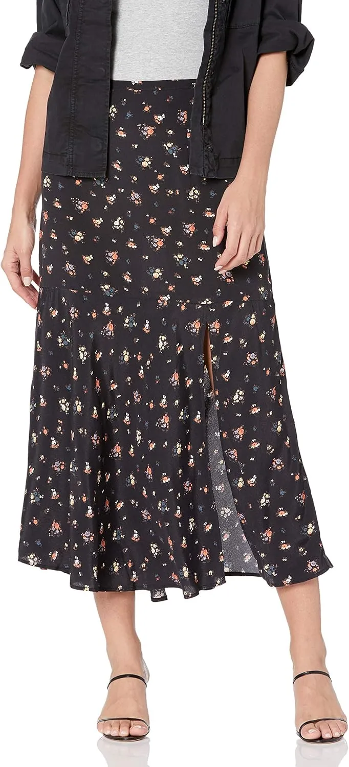 PAIGE Women's Kacie Vintage Inspired High Waisted Midi Skirt