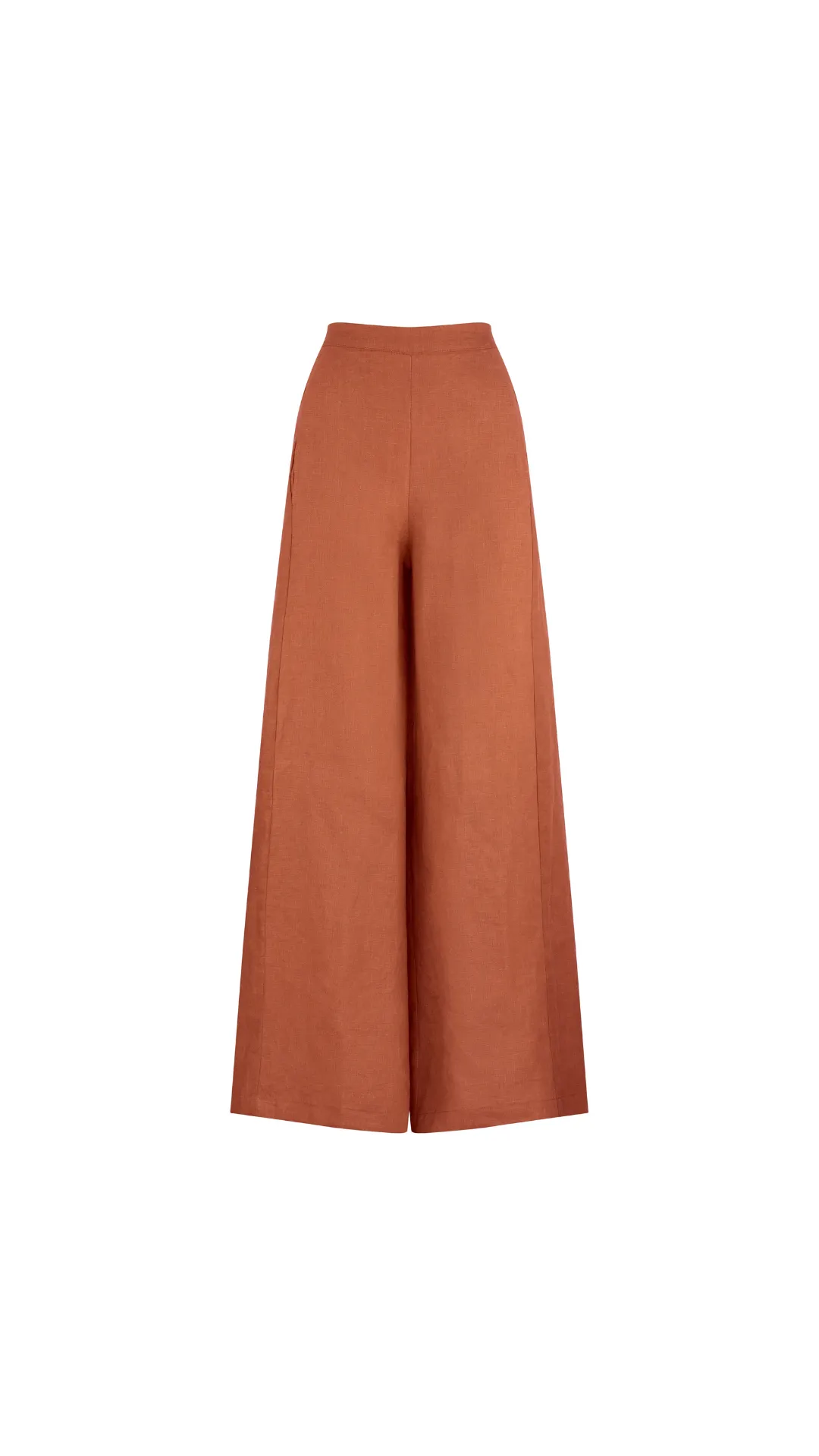 Parker Linen Pants - Brown