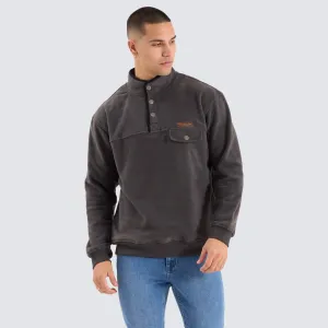 Polar Button Up Sweat Grey