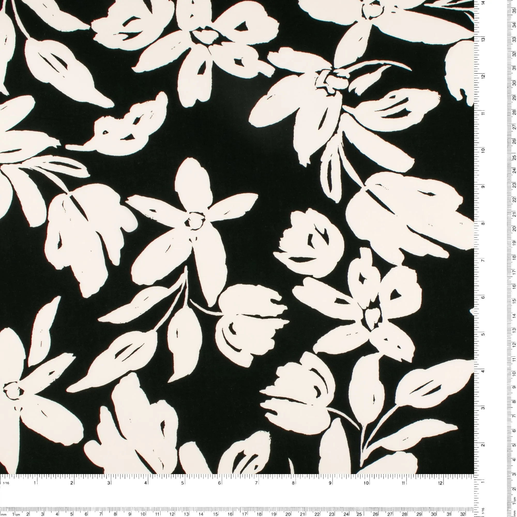 Printed Voile - KATIA - 011 - Black