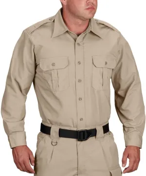 Propper Men's Long Sleeve Tactical Shirt, Khaki, Large Long