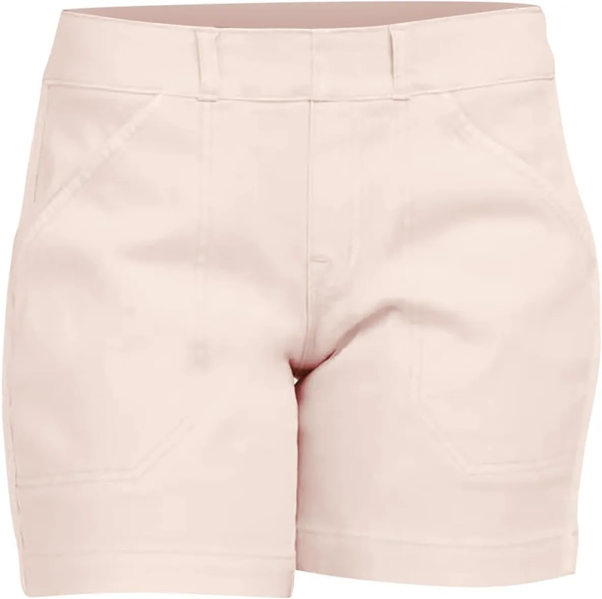Pull On Shorts Women Elastic Waist Stretchy Casual Summer Athletic Denim Bermuda Shorts High Waisted Chino Shorts