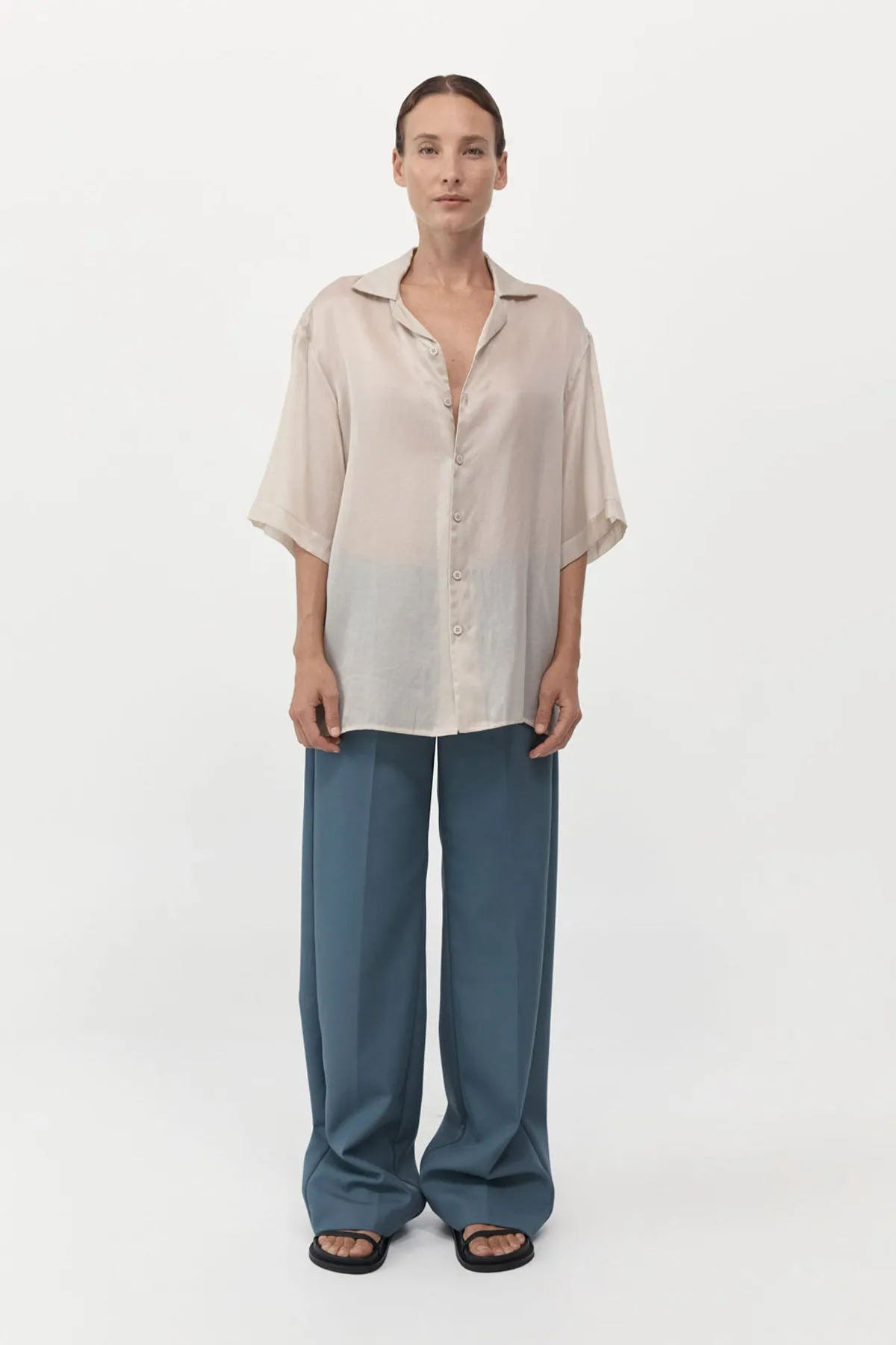 Relaxed Collar Shirt - Birch
