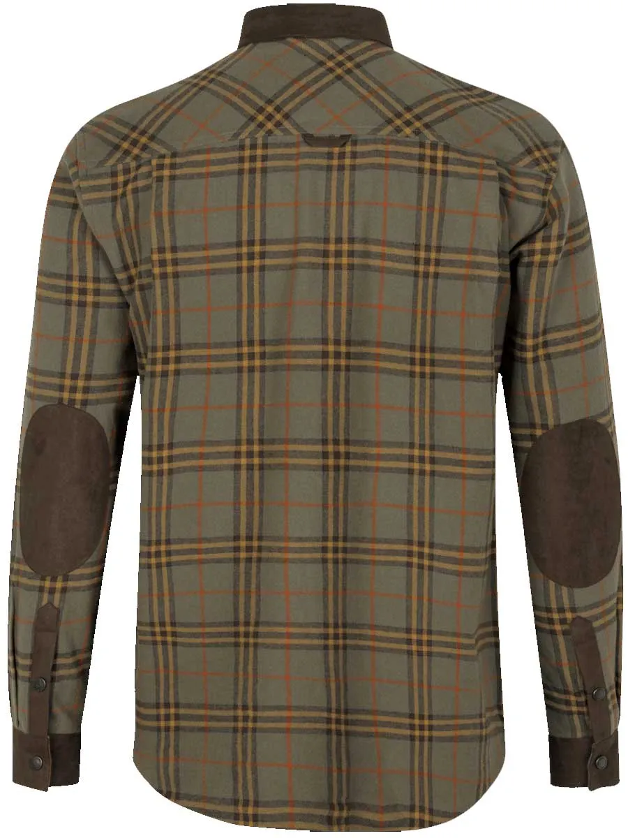 SEELAND Banff Shirt - Mens - Grape Leaf/Terracotta Check