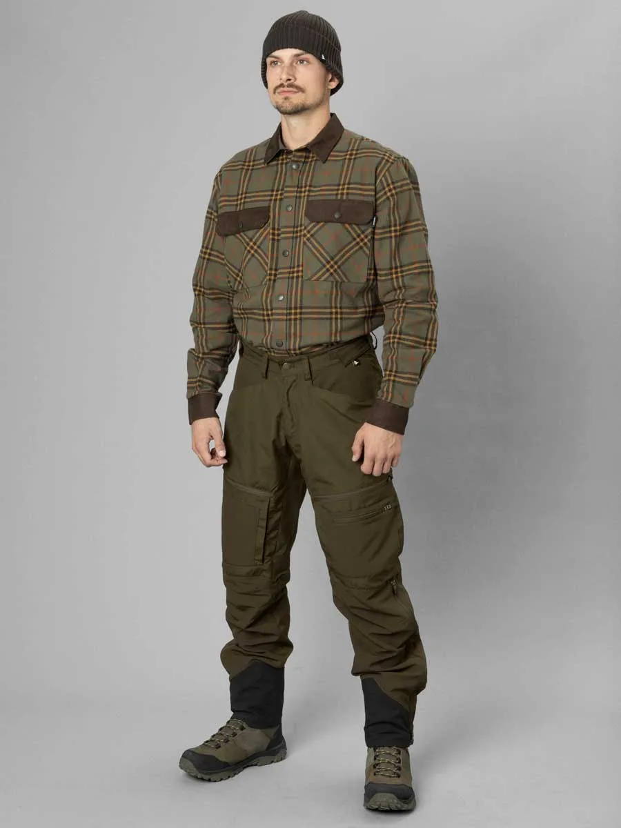 SEELAND Banff Shirt - Mens - Grape Leaf/Terracotta Check