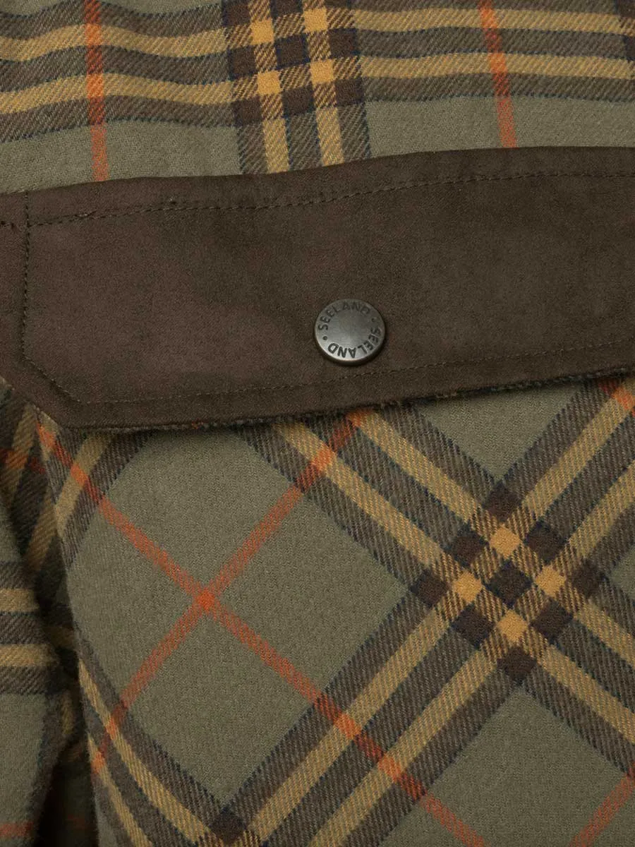 SEELAND Banff Shirt - Mens - Grape Leaf/Terracotta Check