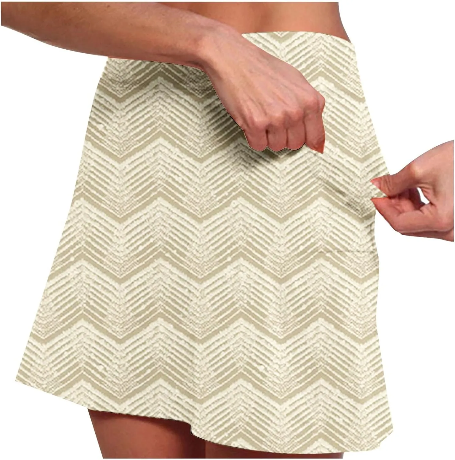 Skorts for Women Summer Tennis Elastic High Waisted Athletic Shorts Fashion Strethy Comfortable Mini Skirts with Pockets