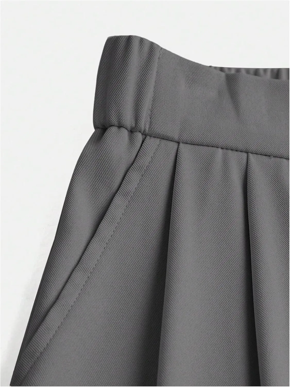 SweatyRocks Girl's Elastic High Waist Wide Leg Pants Loose Long Trousers