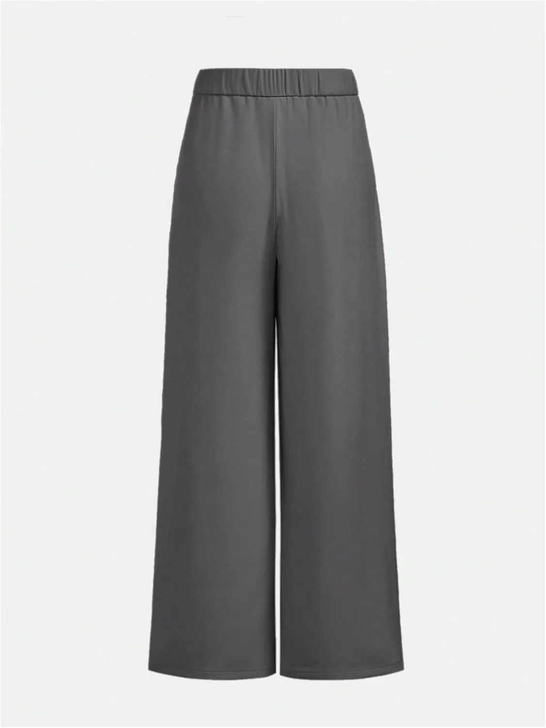SweatyRocks Girl's Elastic High Waist Wide Leg Pants Loose Long Trousers