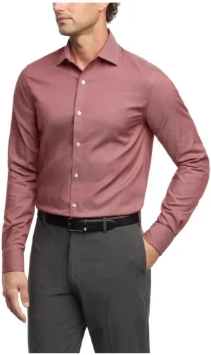 Tommy Hilfiger Men's Dress Shirt Slim Fit Stretch Twill