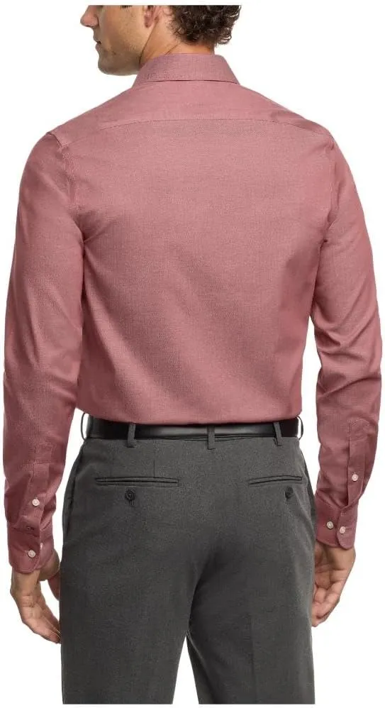 Tommy Hilfiger Men's Dress Shirt Slim Fit Stretch Twill