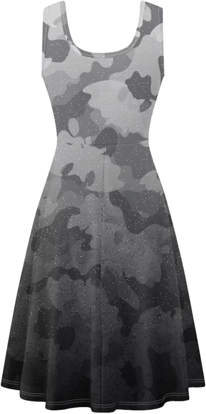 Uasibuni Floral Dress for Women Summer T Shirt Dresses