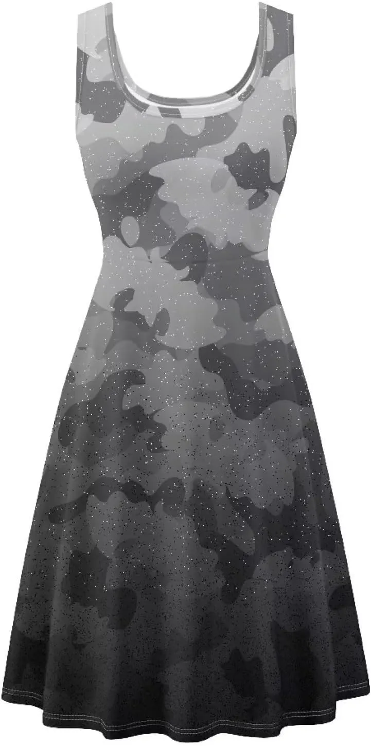 Uasibuni Floral Dress for Women Summer T Shirt Dresses