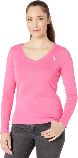 U.S. Polo Assn. Juniors' Ribbed V-Neck T-Shirt