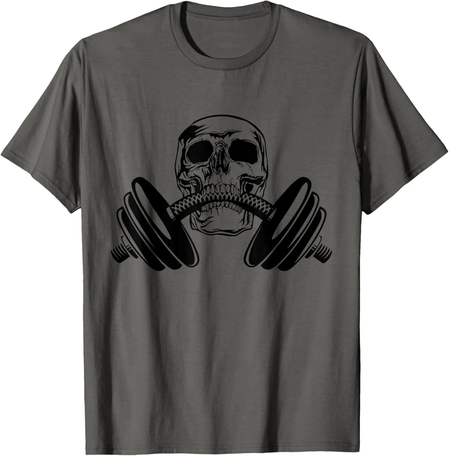 Weightlifting Skull Deadlift Workout & Gym Crew Weightlifter T-Shirt