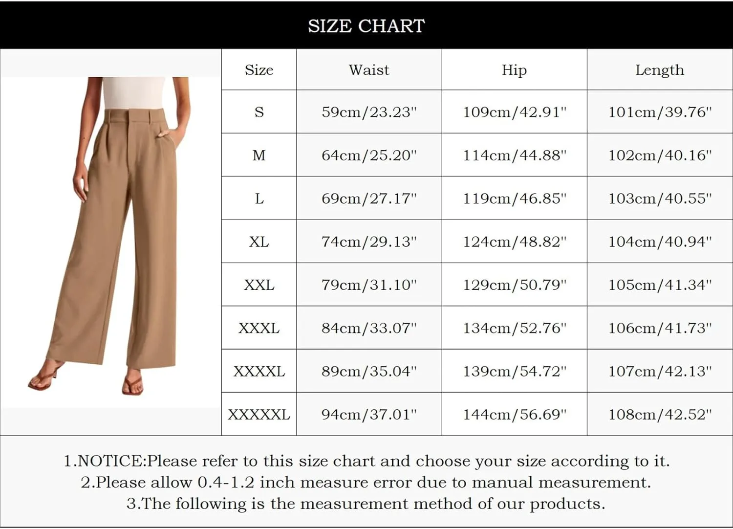Women Linen Summer Split Flowy Palazzo Pants Low Waist Straight Loose Fit Pant Trousers Office