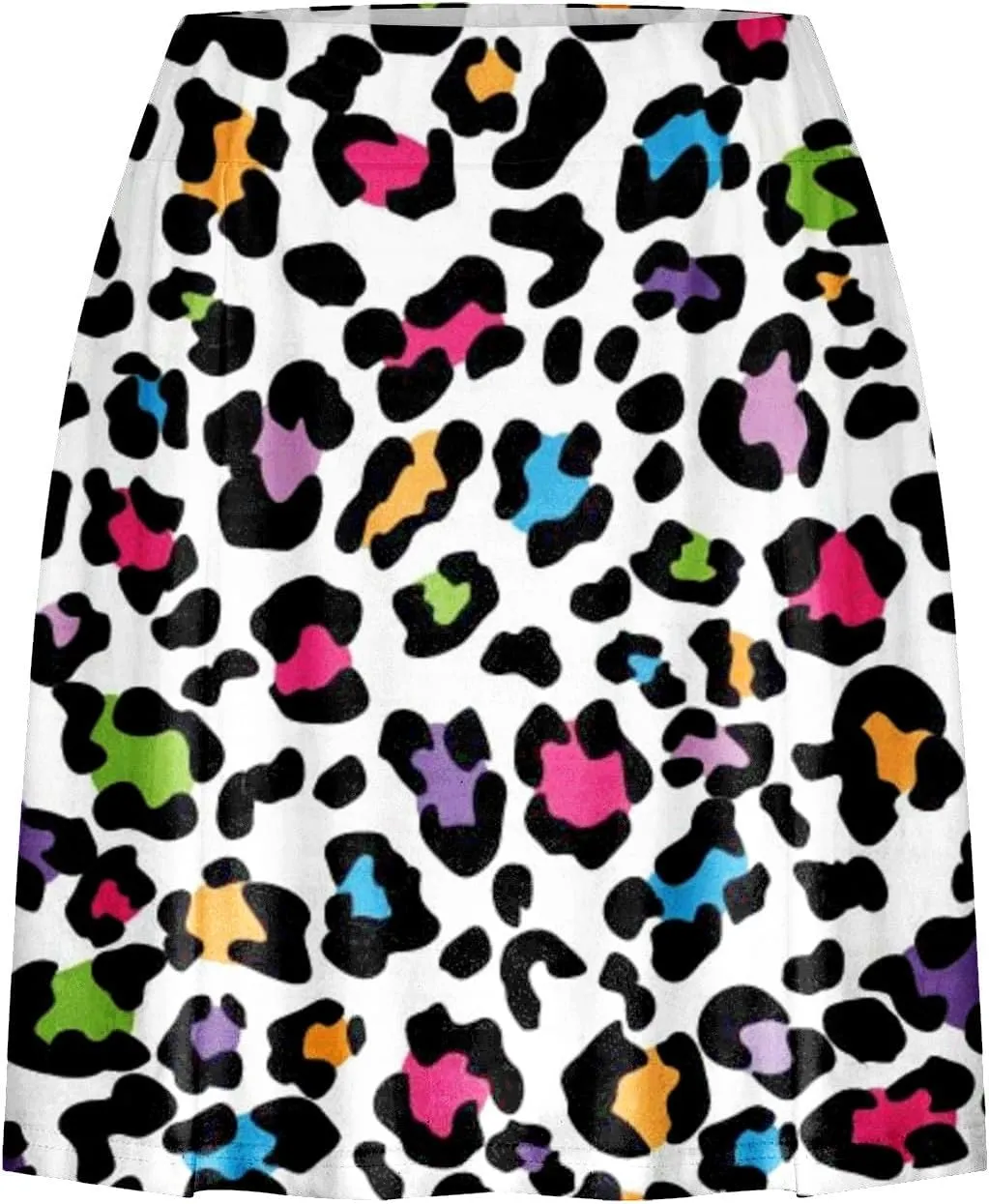 Womens 2023 Skirt Shorts Skort Leopard Floral Print Summer Trendy Athletic Shorts Layered Ruffle Mini Skirts with Shorts