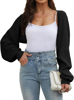Women's Cropped Cardigan Bolero Shrug Sweater 2025