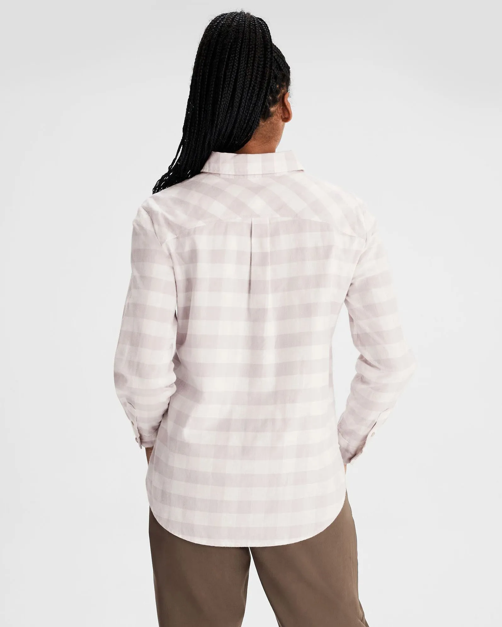 Women's Fyfe Flannel Shirt - Dove Gingham