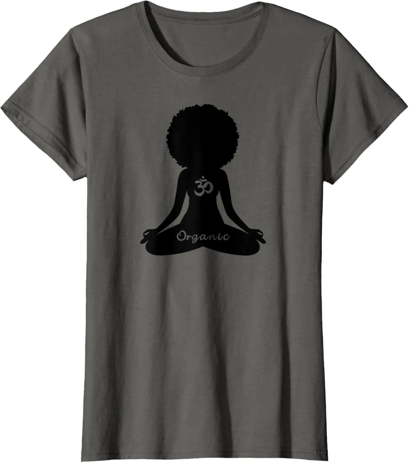 Womens Organic OM Melanin Empowerment Yoga Meditation T-Shirt