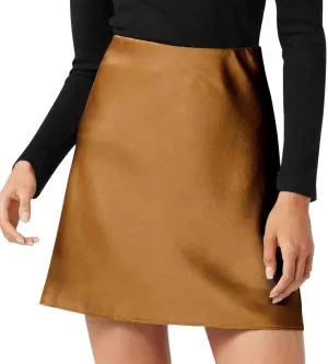 Women's Satin Mini Skirt High Waisted Elastic Waist A-Line Silk Soft Casual Elegant Short Party Skirts 2025