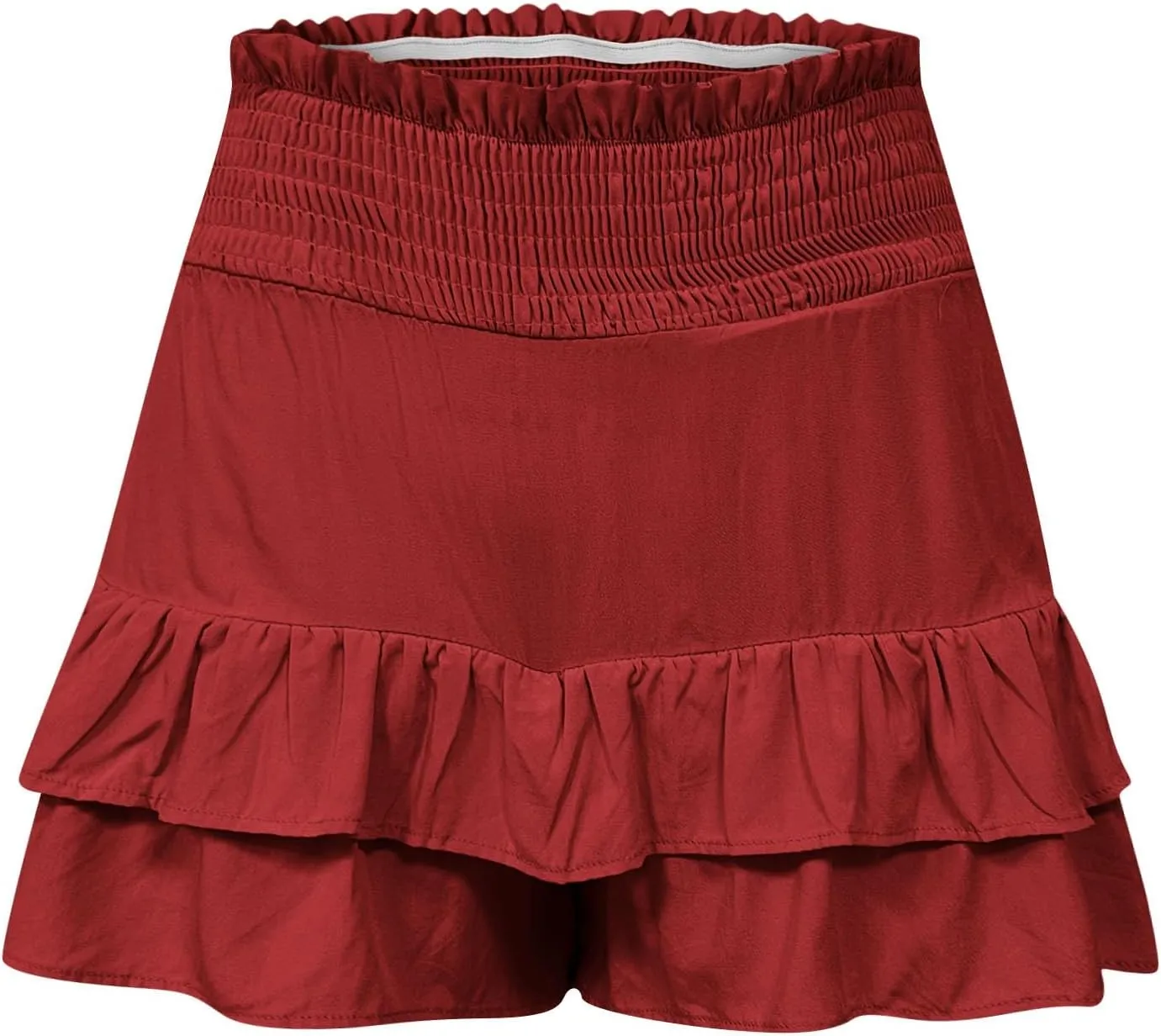 Womens Shorts Dressy Casual Summer 2025 High Waisted Ruffle Skorts Flowy Shorts Summer Flared Mini Skirts