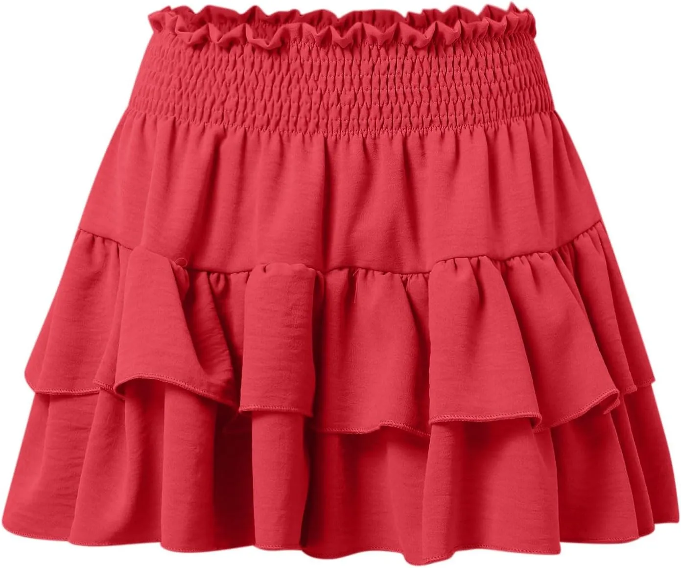Womens Shorts Dressy Casual Summer 2025 High Waisted Ruffle Skorts Flowy Shorts Summer Flared Mini Skirts