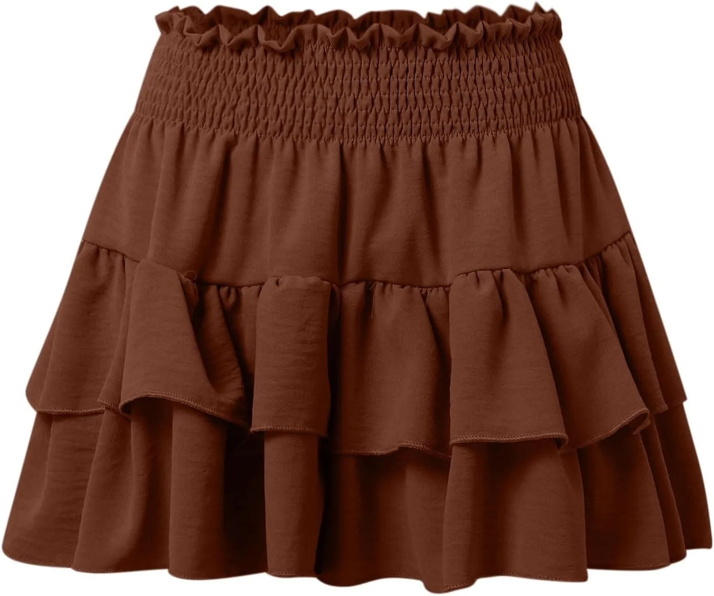 Womens Shorts Dressy Casual Summer 2025 High Waisted Ruffle Skorts Flowy Shorts Summer Flared Mini Skirts