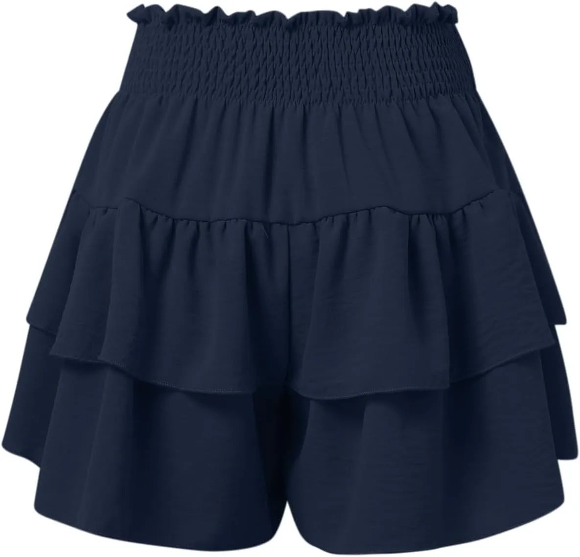 Womens Shorts Dressy Casual Summer 2025 High Waisted Ruffle Skorts Flowy Shorts Summer Flared Mini Skirts