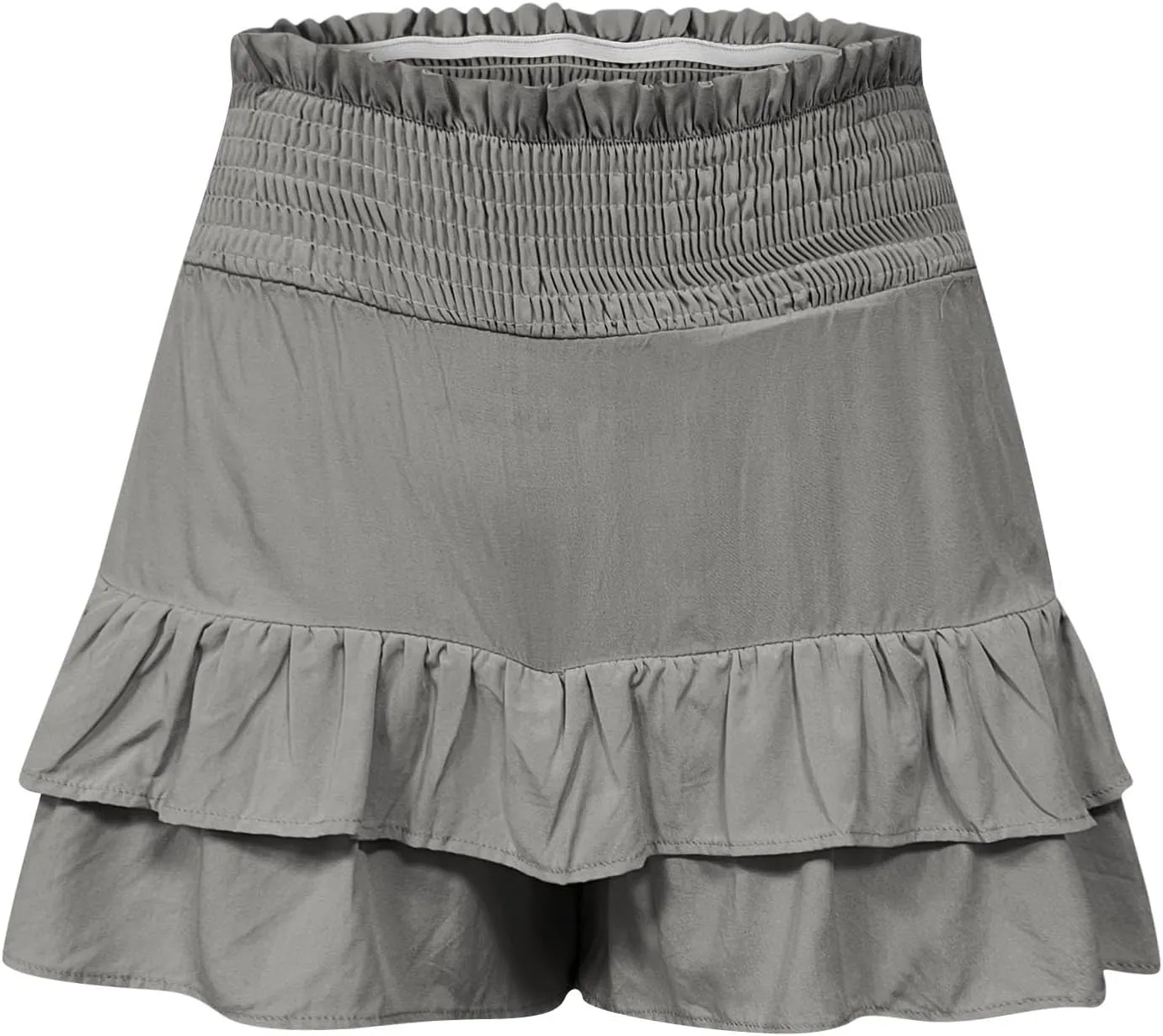 Womens Shorts Dressy Casual Summer 2025 High Waisted Ruffle Skorts Flowy Shorts Summer Flared Mini Skirts
