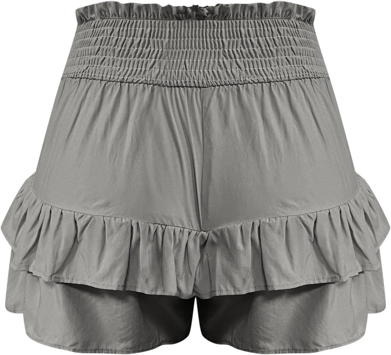 Womens Shorts Dressy Casual Summer 2025 High Waisted Ruffle Skorts Flowy Shorts Summer Flared Mini Skirts