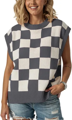 Women's Spring Loose Short Sleeve Pullover Sweater Fashionable Office Vacation Wear Fall Summer