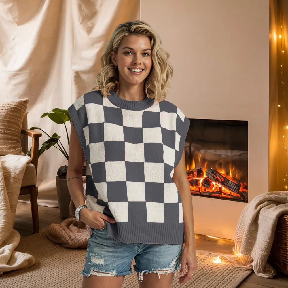 Women's Spring Loose Short Sleeve Pullover Sweater Fashionable Office Vacation Wear Fall Summer