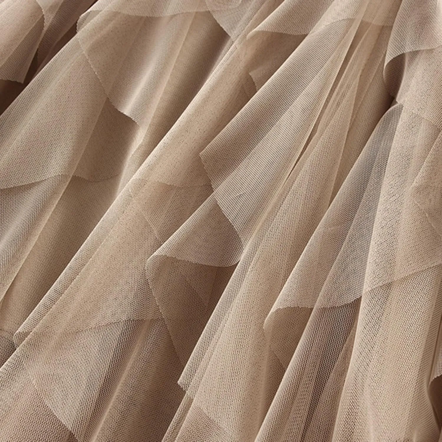 Women'S Tulle Skirt Elastic Waist Tutu Skirt Layered Puffy Fairy Skirts Mesh Layered Skirts Party Skirts