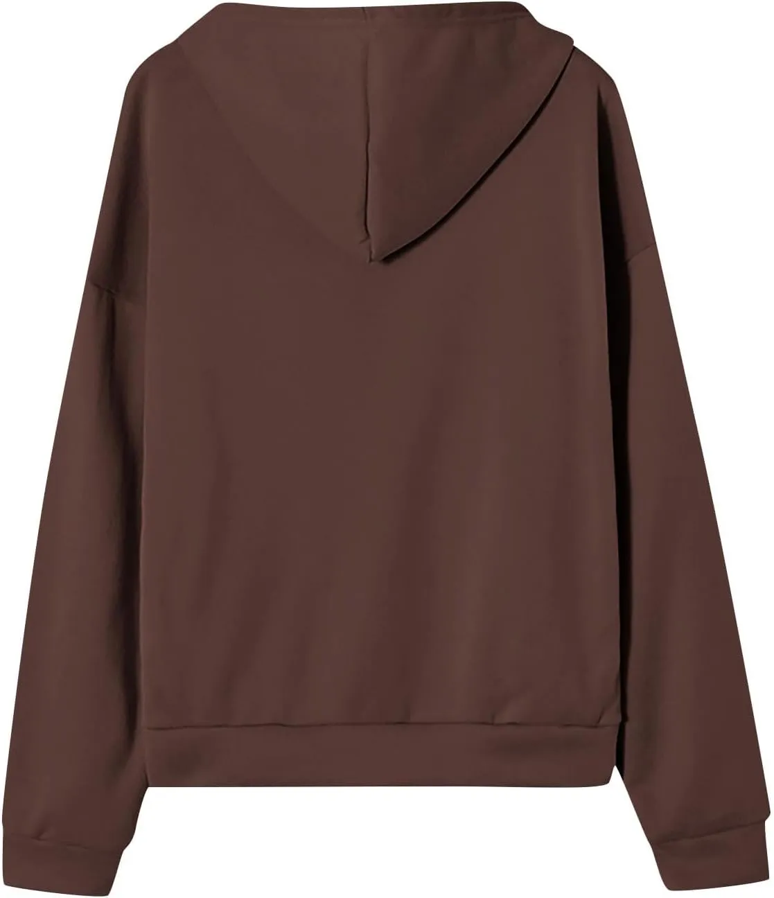 Womens Zip Up Hoodies Casual Long Sleeve Sweatershirts Oversized Drawstring Jackets with Pockets