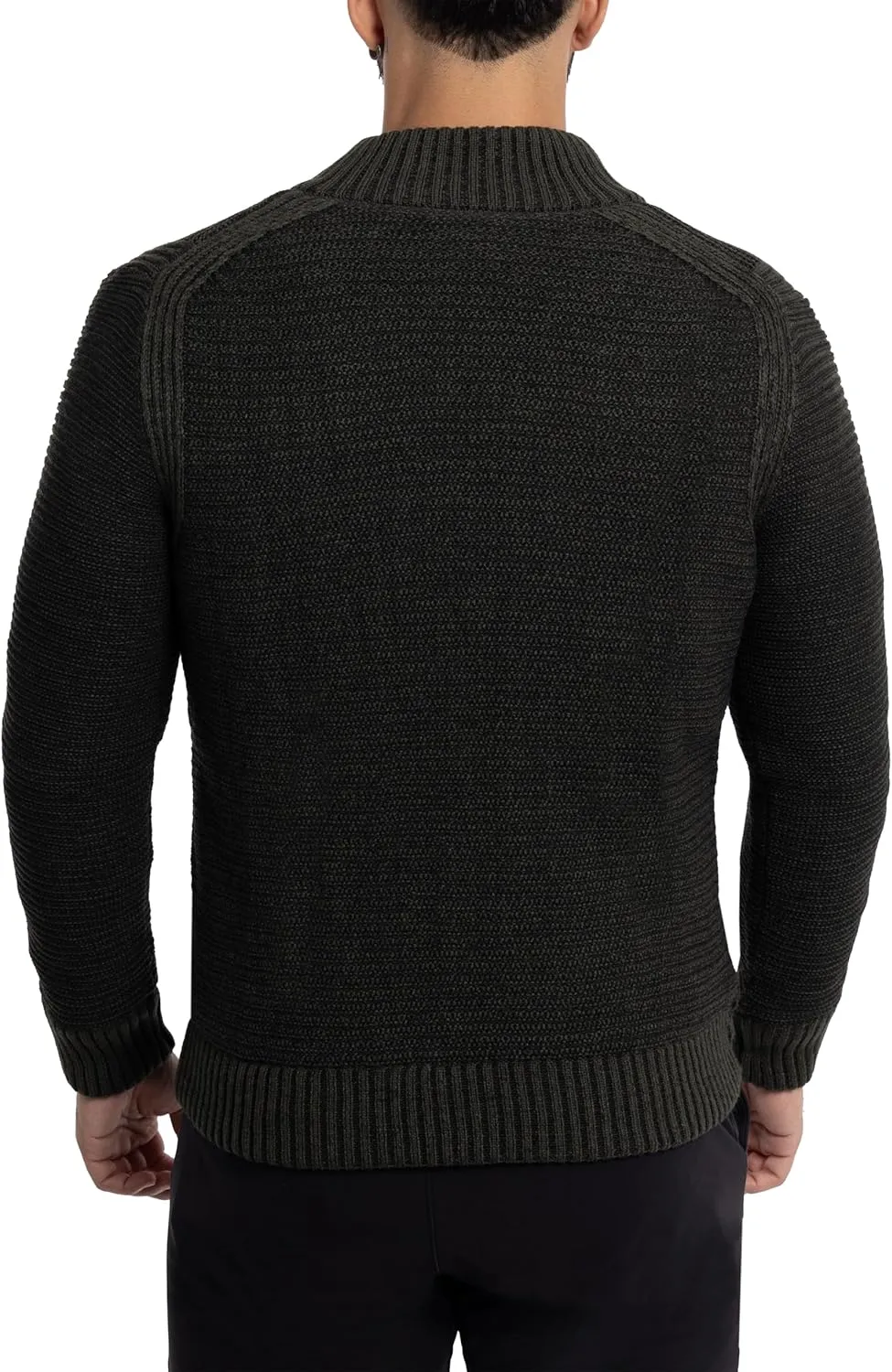 X RAY Mens Zip Up Cardigan Sweater for Men, Full Zip Slim Fit Knit Jacket for Spring (Big and Tall),