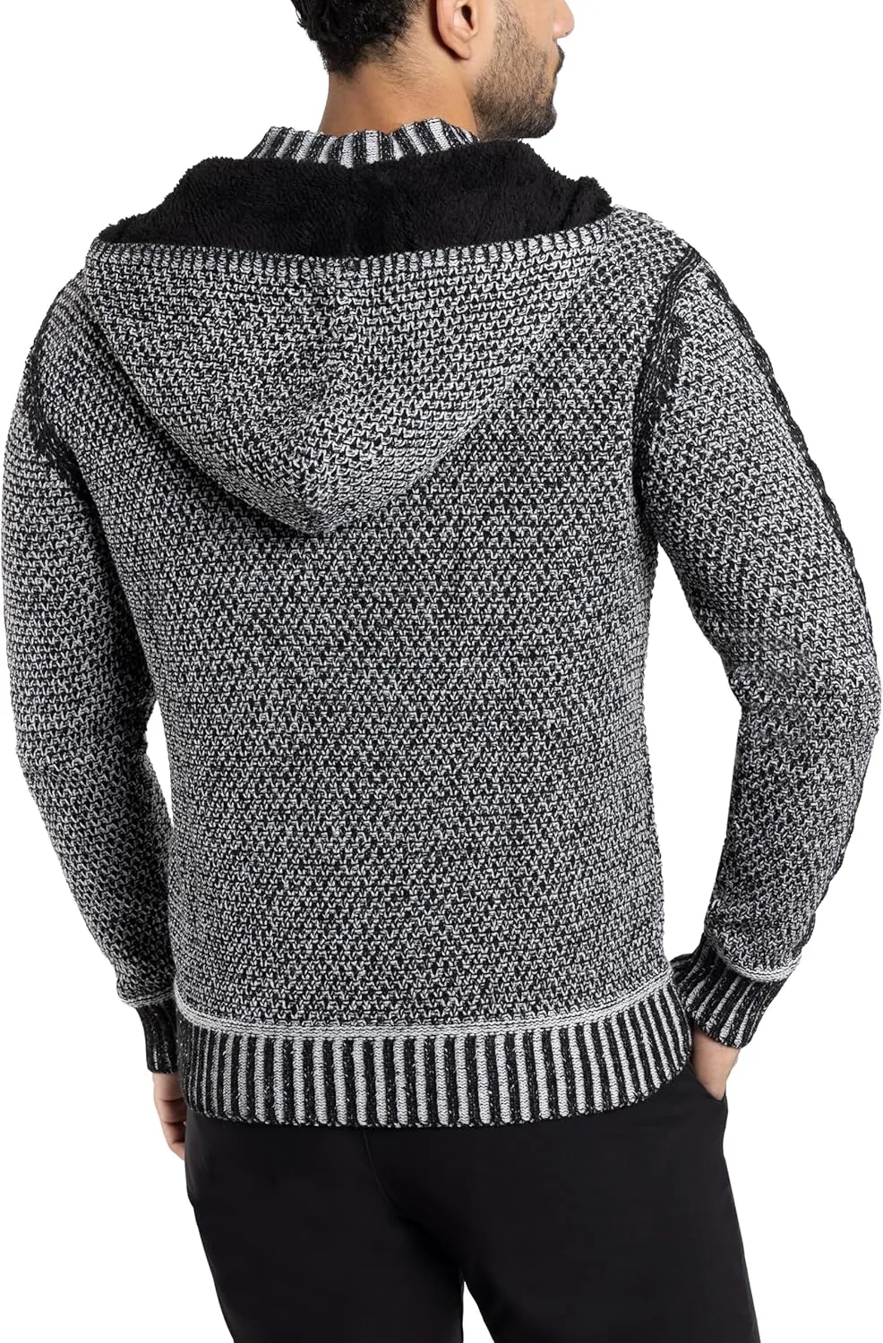 X RAY Mens Zip Up Cardigan Sweater for Men, Full Zip Slim Fit Knit Jacket for Spring (Big and Tall),