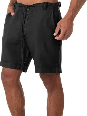 Ymosrh Mens Shorts Casual Summer Shorts with Pocket Drawstring Holiday Beach Shorts, S-3XL